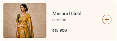 Mustard Gold saree option