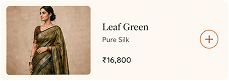 Leaf Green saree option
